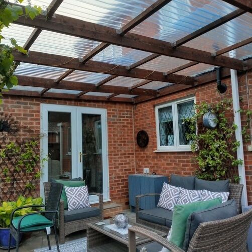 Customer image of Solstice 3" ASB Heavy Duty Corrugated PVC Roof Sheet - 1.1mm Thick