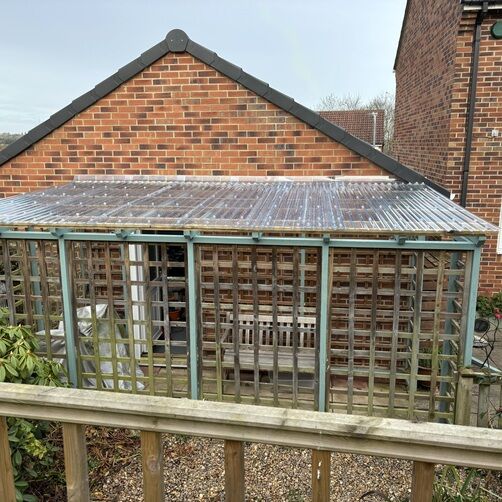 Customer image of Solstice 3" ASB Heavy Duty Corrugated PVC Roof Sheet - 1.1mm Thick