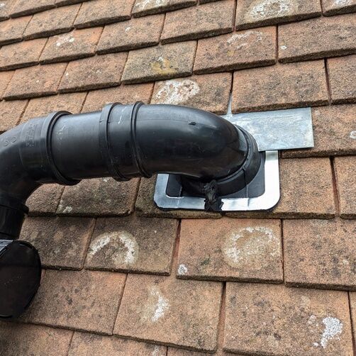 Customer image of Aztec Master Flash Retrofit No 1 EPDM Pipe Flashing - Black (12mm - 101mm)