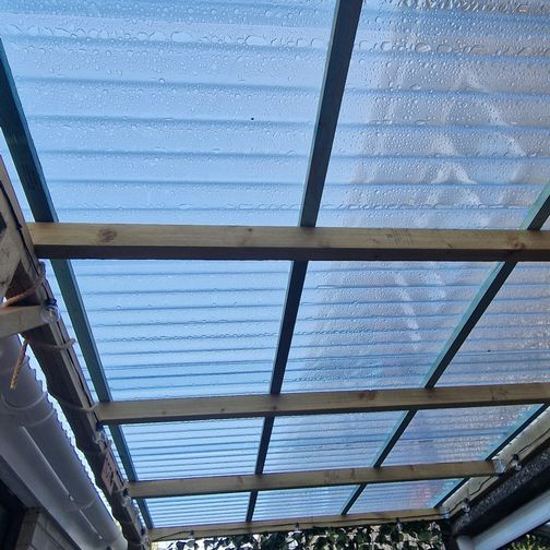Customer image of Solstice 3" ASB Heavy Duty Corrugated PVC Roof Sheet - 1.1mm Thick