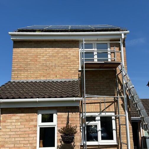 Customer image of Freefoam Freeflow 114mm uPVC Square Gutter Lengths - 4m