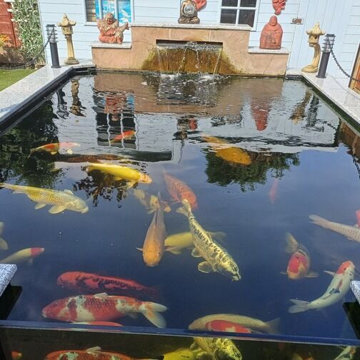 Customer image of Castle Granite Coping Stone - End Piece