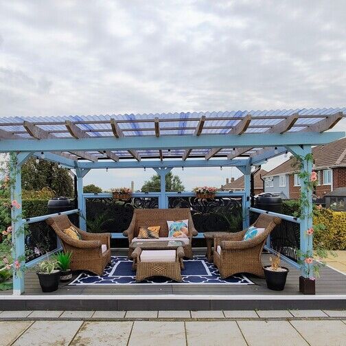 Customer image of Mistral Heavy Duty Corrugated PVC Roof Sheeting (Clear) - 1.1mm Thick