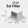 Fibreglass GRP C3 External Fillet Corner Trim additional 2