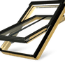 FAKRO Natural Pine Conservation Centre Pivot Triple Glazed Roof Window (FTP-V/C) additional 1
