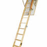 Fakro LWK Komfort 4 Section Folding Wooden Loft Ladder and Hatch - 60 x 94 x 280cm additional 1