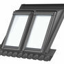 VELUX EAW FK06 6021E Low Pitch Tile Flashing For Twin Window - 66cm x 118cm additional 2