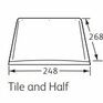 Forticrete Double Lapped Concrete Plain Roof Tile &amp; Half - 268mm x 248mm additional 2