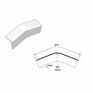 Eternit Cranked External Corner - 300mm x 1300mm additional 1