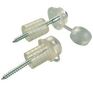 Mistral Fixing Screws With Spacer For Clear Corrugated PVC Sheets - Pack of 10 additional 1