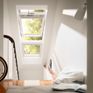 VELUX GGU SK10 006630 White Maintenance-Free Centre Pivot Solar INTEGRA Window - 114cm x 160cm additional 2