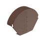 Hambleside Danelaw HDIPTDVHR Half Round Cap for Interlocking Plain Tile Dry Verge (Pack of 10) additional 3