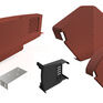 Hambleside Danelaw HDIPTDVHR Half Round Cap for Interlocking Plain Tile Dry Verge (Pack of 10) additional 6