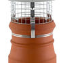 Brewer Round Strap Fix Solid Fuel Aluminium Birdguard Chimney Cowl (Fits Pots 6" - 10") additional 2