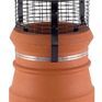 Brewer Round Strap Fix Gas Birdguard Chimney Cowl (Fits Pots 6" - 10") additional 3