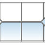 Korniche Aluminium Flat Roof Window Lantern - 1.5m x 1m (No Rafters Included) additional 9