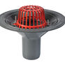ACO HP Vertical Spigot Aluminium Roof Outlet with Dome Grate additional 1