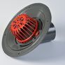 ACO 45° Screw Aluminium Roof Drainage Outlet (Dome Grate) additional 7