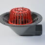 ACO HP 90° Screw Aluminium Roof Outlet with Dome Grate additional 2