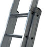 Aluminium Dmax Double Extension Ladder with Stabiliser Bar - 2 x 11 additional 6