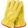 Unbreakable Premium Leather Lined Yellow Drivers Gloves additional 1
