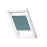 VELUX Blind FHC FK06 1173SWL Manual Double-Pleated Blind Petrol 'White Line' - 66cm x 118cm additional 1