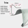 Fibreglass GRP B260 Raised Edge Roof Trim - 3m additional 1