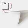 Fibreglass GRP AT195 External Angle Roof Trim - 1.5m additional 1
