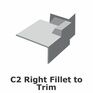 Fibreglass GRP C2 Right Hand Fillet To Corner Trim additional 1