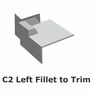 Fibreglass GRP C2 Left Hand Fillet To Corner Trim additional 1