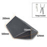Mayan All-In-One Natural Slate RealRidge Hip End Closer Tile - Graphite (500mm) additional 3