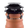 Brewer Ultimate Flue Outlet Round Solid Fuel Chimney Cowl (Fits Pots 6" - 10") additional 2