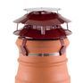 Brewer Ultimate Flue Outlet Round Solid Fuel Chimney Cowl (Fits Pots 6" - 10") additional 1