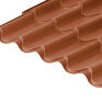 Cladco 41/1000 Tileform 0.6mm Prelaq Mica Coated Roof Sheet - Copper Brown additional 1