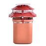 Brewer Ultimate Flue Outlet Square Solid Fuel Chimney Cowl (Fits Pots 6" - 10") additional 1