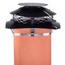 Brewer Ultimate Flue Outlet Square Multifuel Chimney Cowl (Fits Pots 6" - 10") additional 3