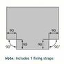 Alumasc Skyline Standard Sloping Coping - T Junction Corner (Left Hand) additional 2
