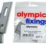Olympic Fixings Flat Mounting Plate A2 Stainless steel (For fixing brackets or anchors) - Pack of 2 additional 1