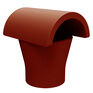 Clay Taper Push-In Chimney Pot Hood - Buff (330mm) additional 1