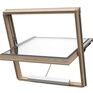 DAKEA Natural Wood Centre Pivot Smoke Vent Roof Window additional 1