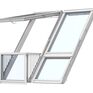 VELUX GDL SK0W225 White Painted Triple Glazed Cabrio Double Roof Balcony System (Includes Tile Flashing) additional 1