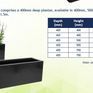 Skyline Architectural Aluminium Planter additional 6