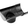 Alumasc Heritage Cast Aluminium Half Round Gutter Stopend Outlet - Textured Black additional 1