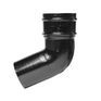 Alumasc Heritage 112.5 Degree Cast Aluminium Downpipe Bend - Textured Black (No Ears) additional 1