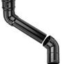 Alumasc Heritage Cast Aluminium 2-Part Downpipe Offset Projection - Textured Black additional 1