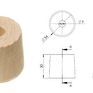 Alumasc Heritage Downpipe Wooden Spacer Bobbin - 30mm additional 4