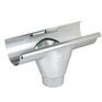 Alumasc Infinity Steel Half Round Prefab Gutter Outlet - 125mm x 80mm additional 1