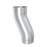 Alumasc Infinity Steel Fixed 60mm Offset Downpipe Bend - 80mm Diameter additional 1