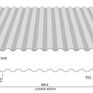 PVC Plastisol Coated Steel Corrugated Roofing Sheet (14/3) - Cut to Length additional 2