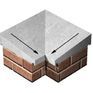 Eurodec 50-75mm Once Weathered Concrete Return Coping Stone additional 10